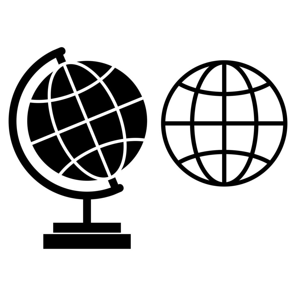 Internet. Globus-Icon-Vektor-Design-Illustration eps 10 vektor