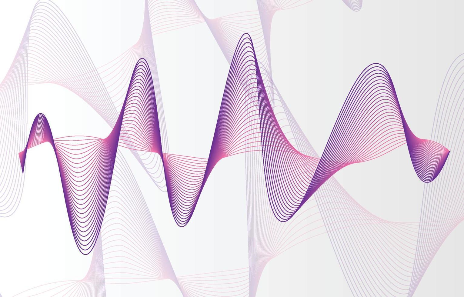 abstrakter hintergrund, linienwellenelement, schallspektrum-equalizer-tapete, vektorfuturistische partikeltechnologieillustration. vektor