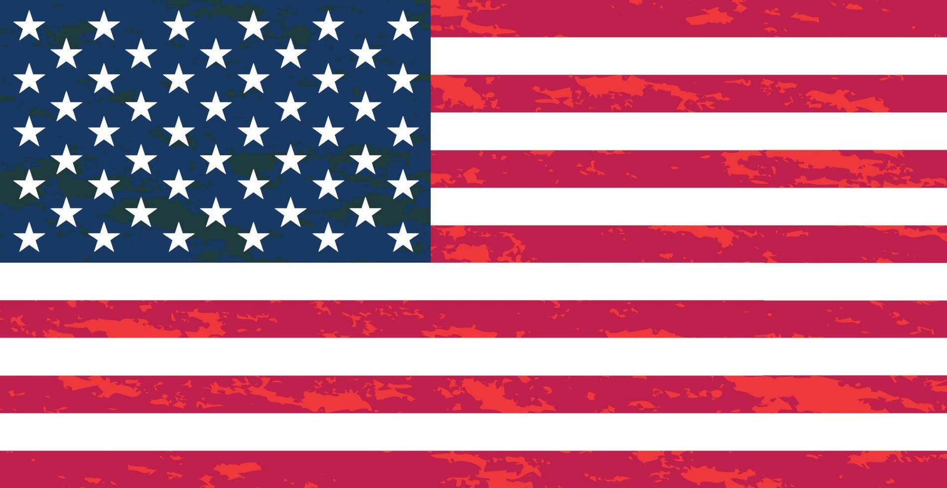 officiella flagga i USA - vektor
