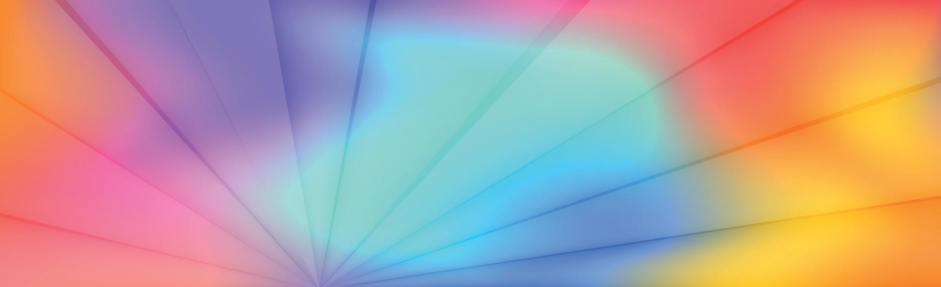 panoramisk abstrakt webbbakgrund färgglad gradient - vektor