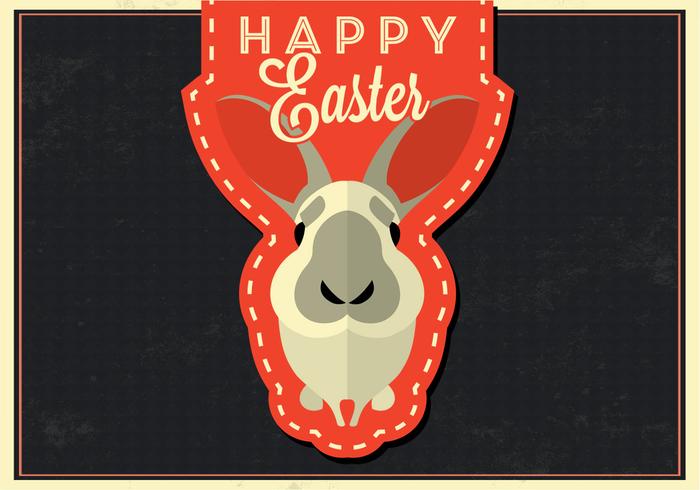 Happy Easter Bunny Vector Background