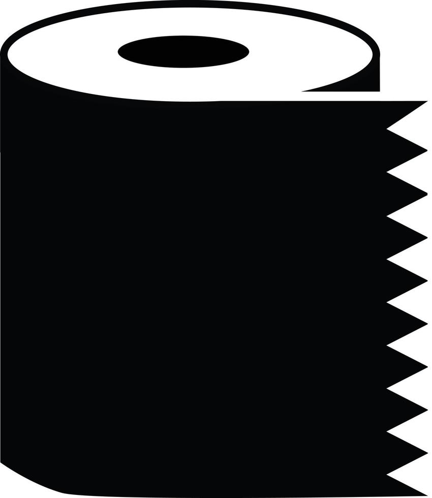 Papierhandtuch-Symbol. Serviettenrolle Zeichen. Zeichen für Papierhandtücher. vektor