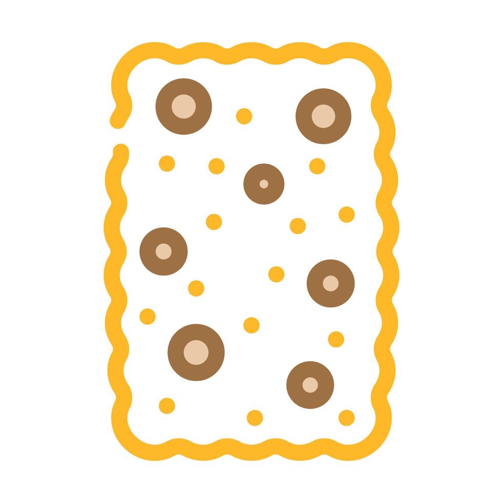 Cracker Dessert Farbsymbol Vektor Illustration