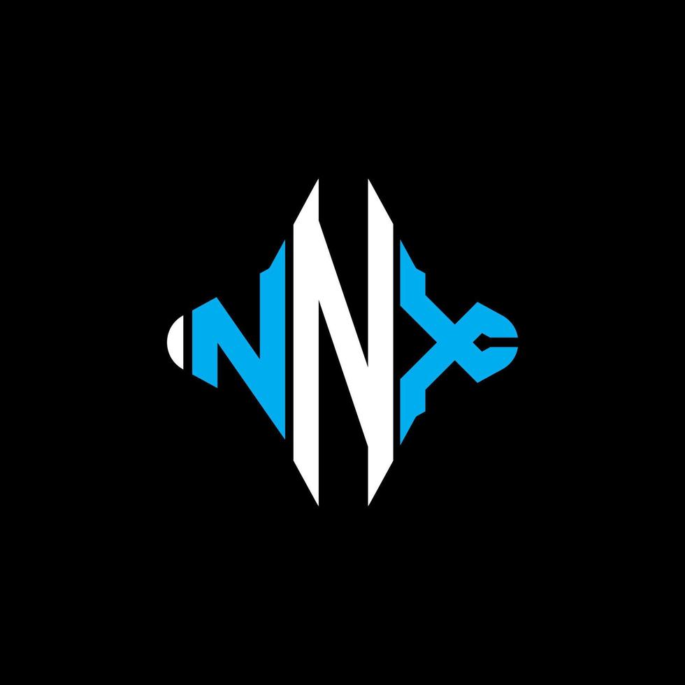 nnw Brief Logo kreatives Design mit Vektorgrafik vektor