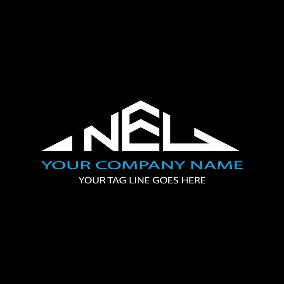 neu letter logotyp kreativ design med vektorgrafik vektor