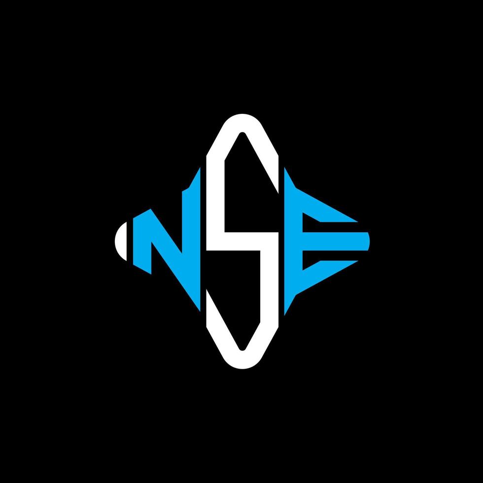 nse brev logotyp kreativ design med vektorgrafik vektor