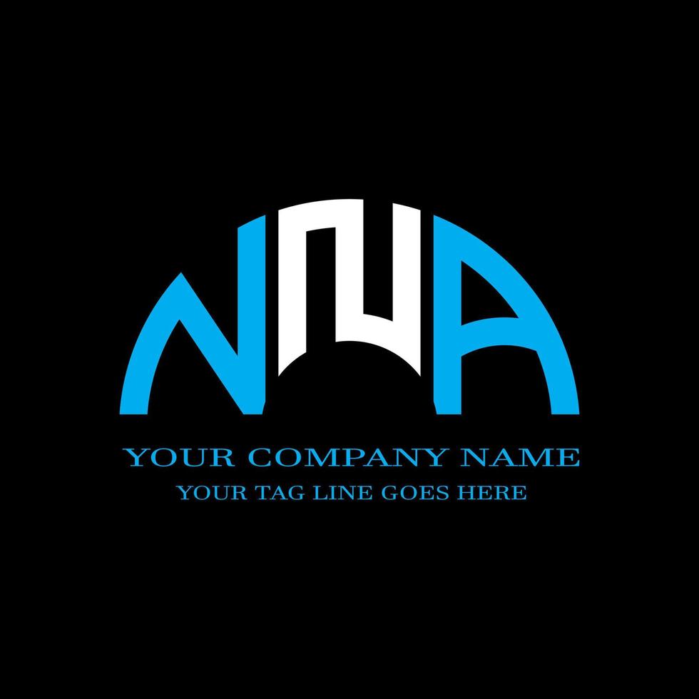 nna brev logotyp kreativ design med vektorgrafik vektor