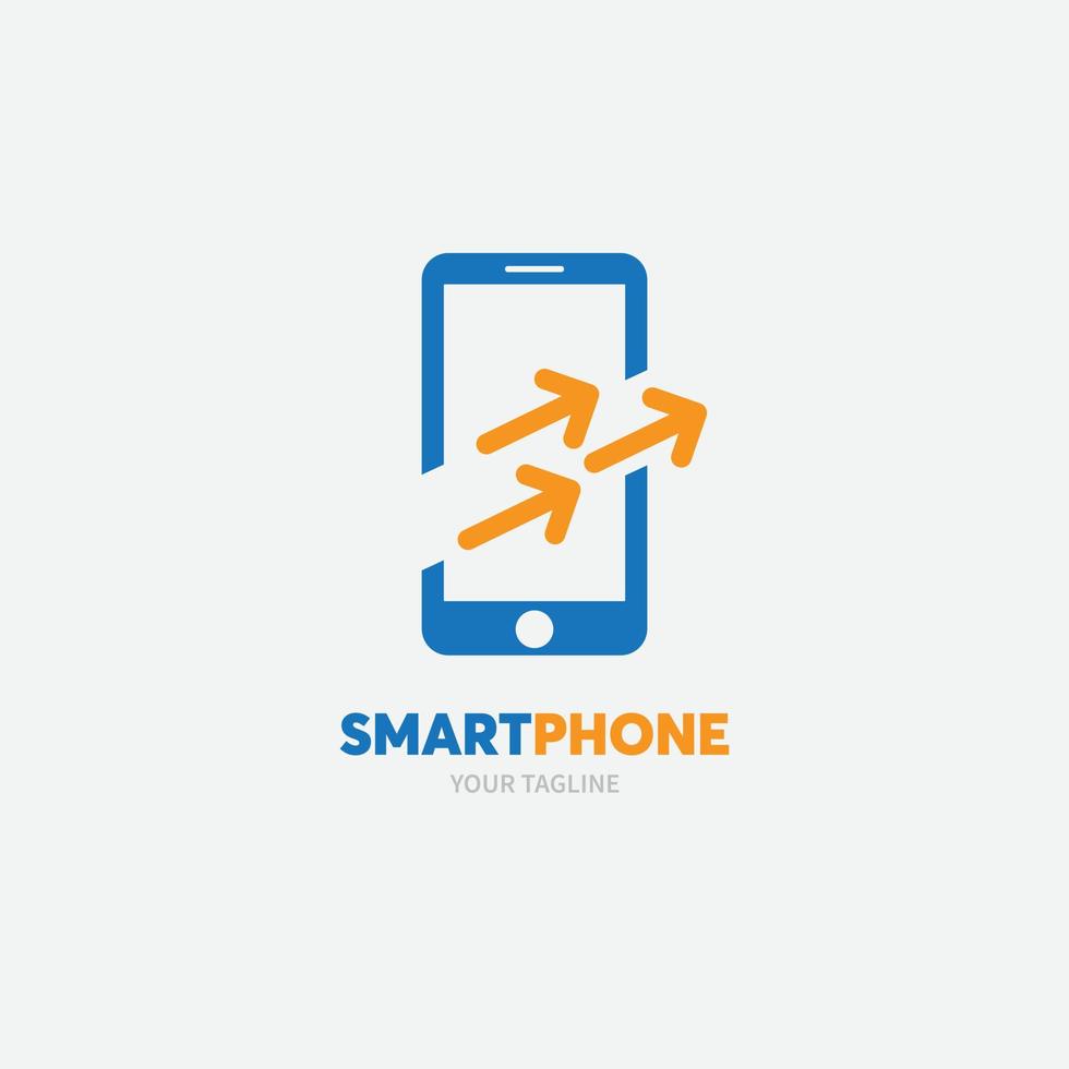 ikoniska telefonen logotyp design koncept vektor