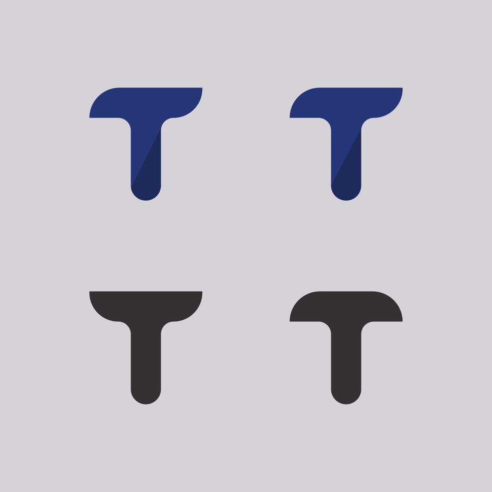 t brev, t logo vektor teckensnitt alfabetet design och ikon t
