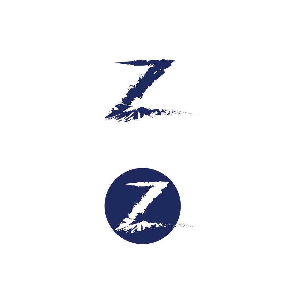 z bokstav och teckensnitt z logotyp design vektor identitet illustration