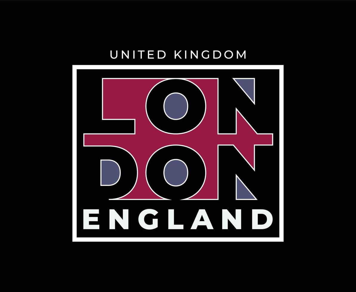 london typografitryck redo vektor t-shirt design