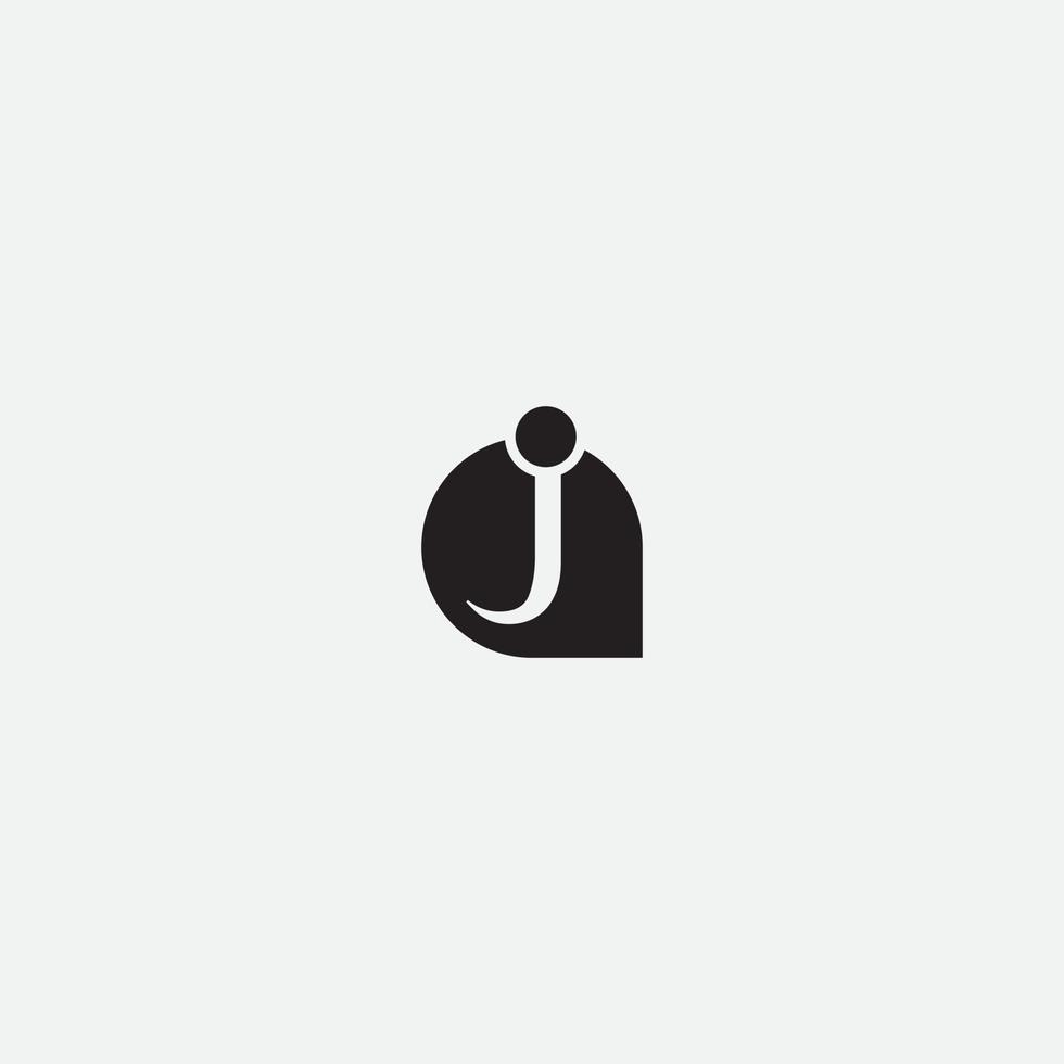 Buchstabe j Logo Symbol Designvorlagen Elemente vektor