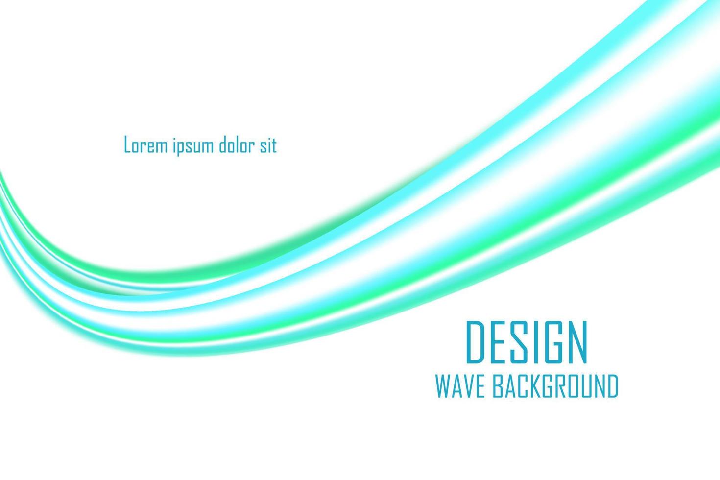 abstrakte blaue Wellenhintergrund-Designvorlage für Flyer, Website und Banner vektor