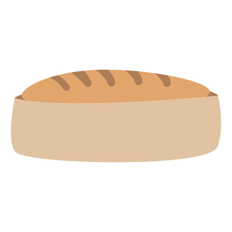 Vektor-Brot-Symbol. flache illustration von baguettebrot. gesundes Brot isoliert auf weißem Hintergrund vektor