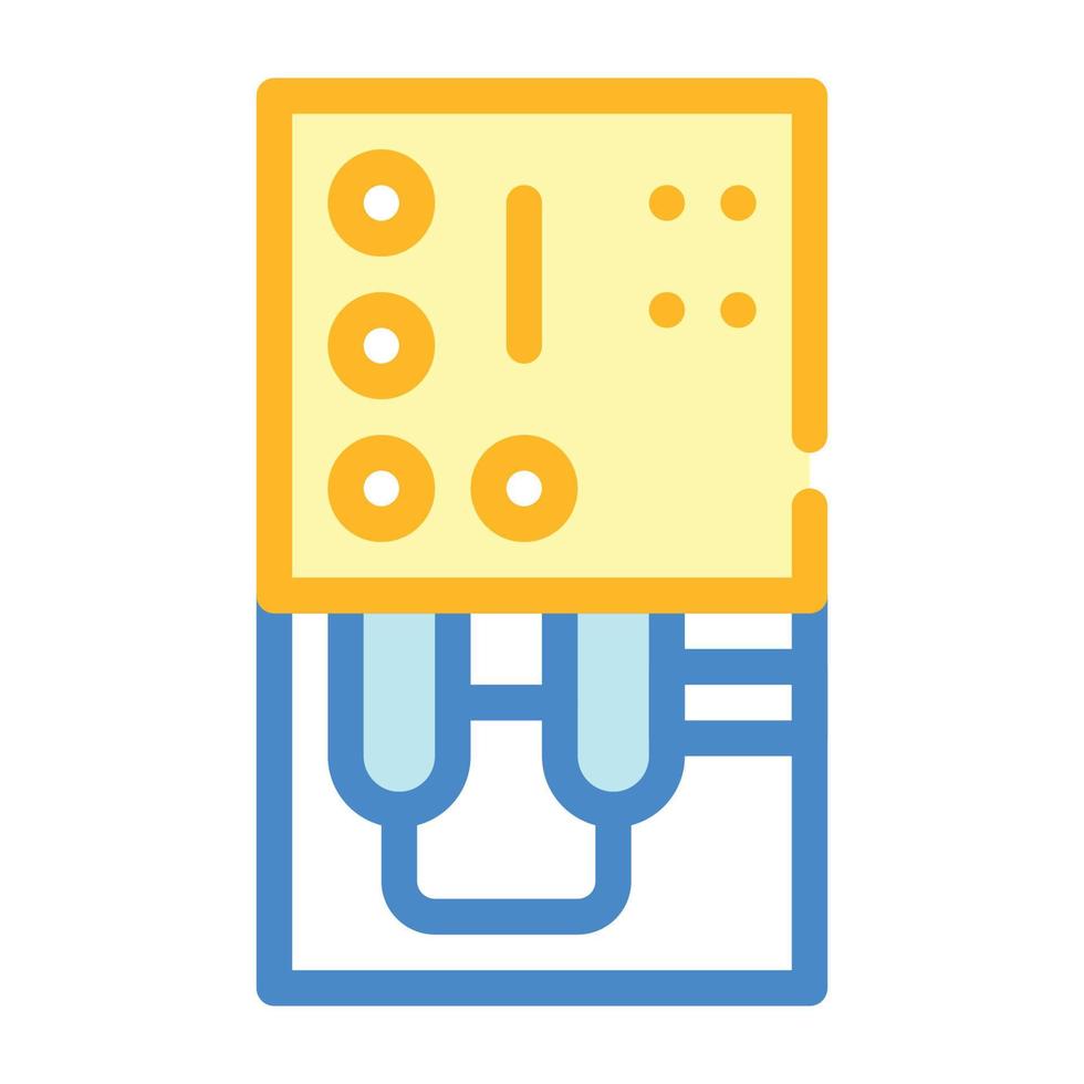 Farbsymbol-Vektorillustration für elektrische Geräte der Wasseraufbereitung vektor