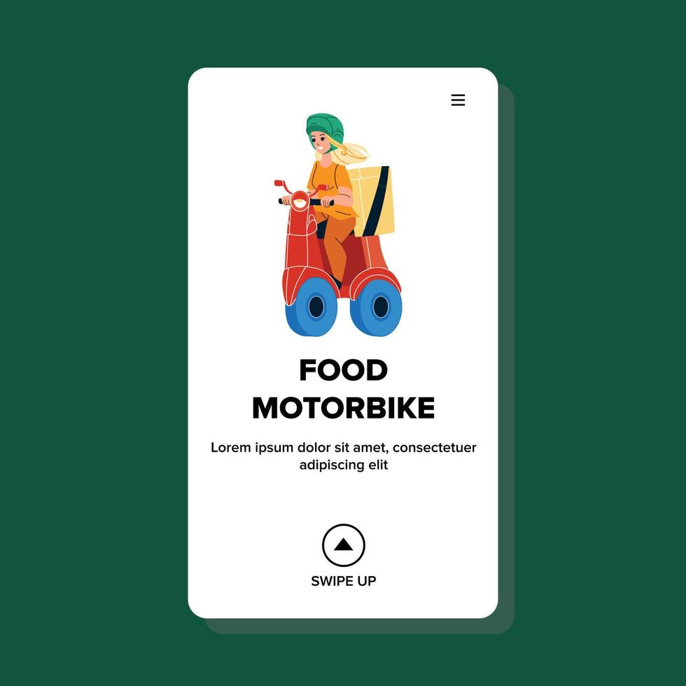 Food-Motorrad-Vektor vektor