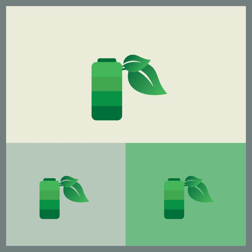 Umweltfreundliche Logo-Designs vektor