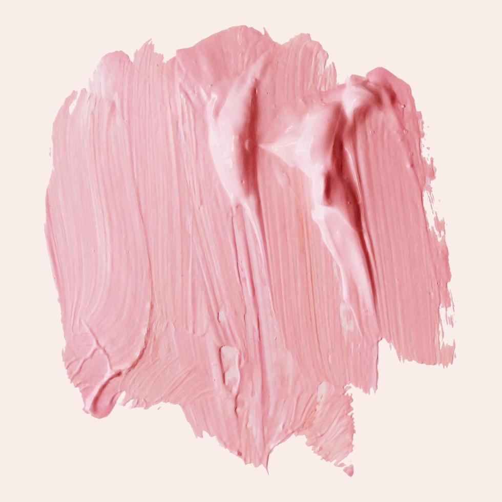 Nude Pink Ölfarbe Pinselstrich. eps 10-Vektorillustration. vektor
