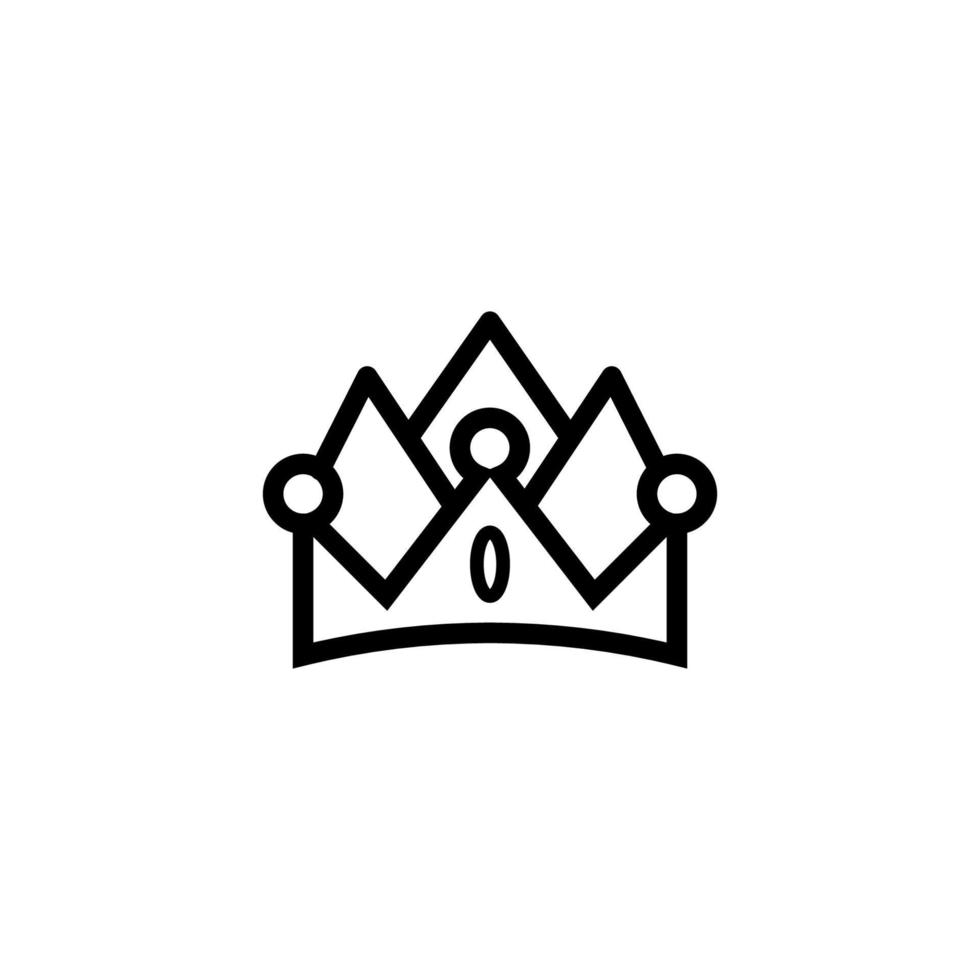 Kronensymbol Säulendiagrammsymbol oder Logo isolierte Zeichensymbol-Vektorillustration - hochwertige Vektorsymbole im schwarzen Stil vektor