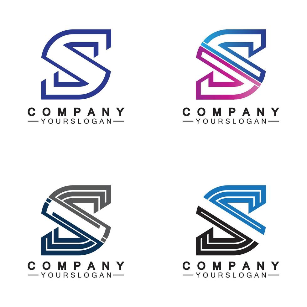 s-Logo. Buchstabe s-Logo-Icon-Design-Vorlage vektor