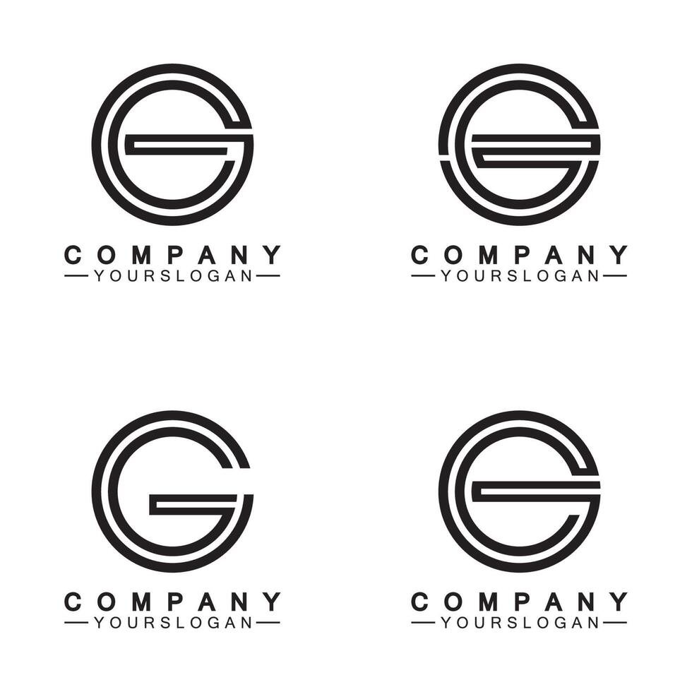 Buchstabe g-Logo-Icon-Design-Vorlage vektor