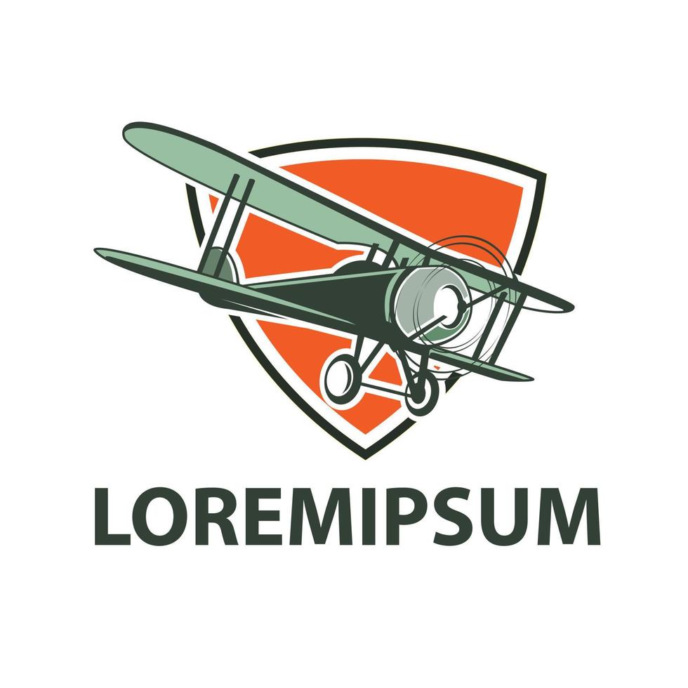 Flugzeug-Logo-Vektor vektor