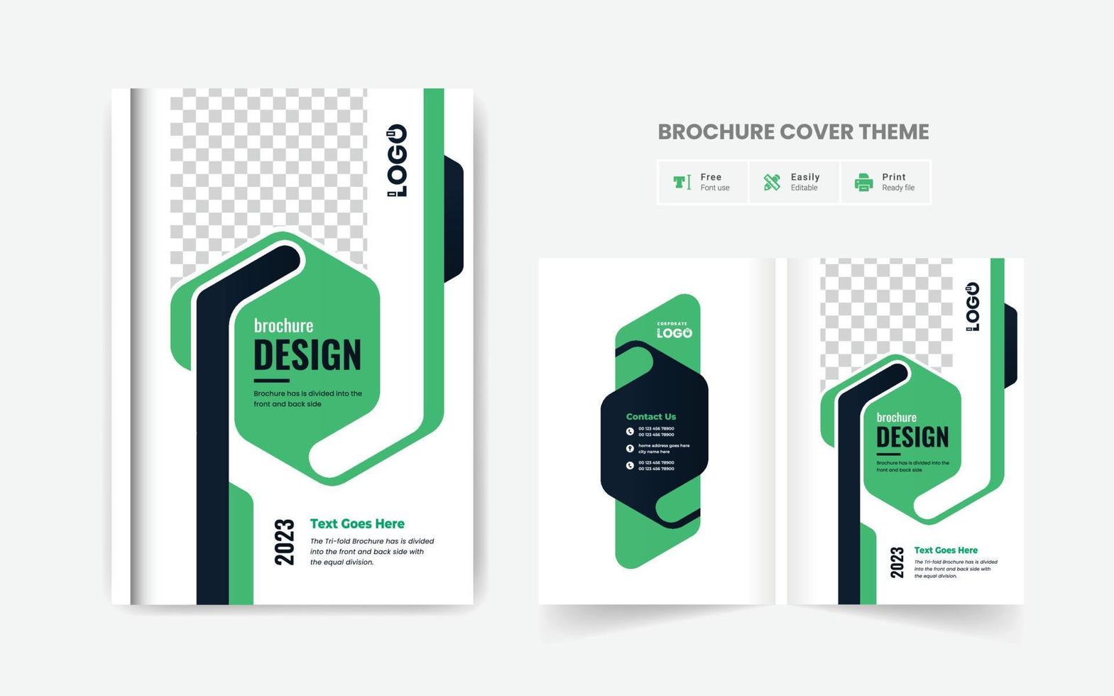 Firmenprofil Business-Broschüre-Cover-Design Corporate-Buch-Cover-Layout-Vorlage vektor