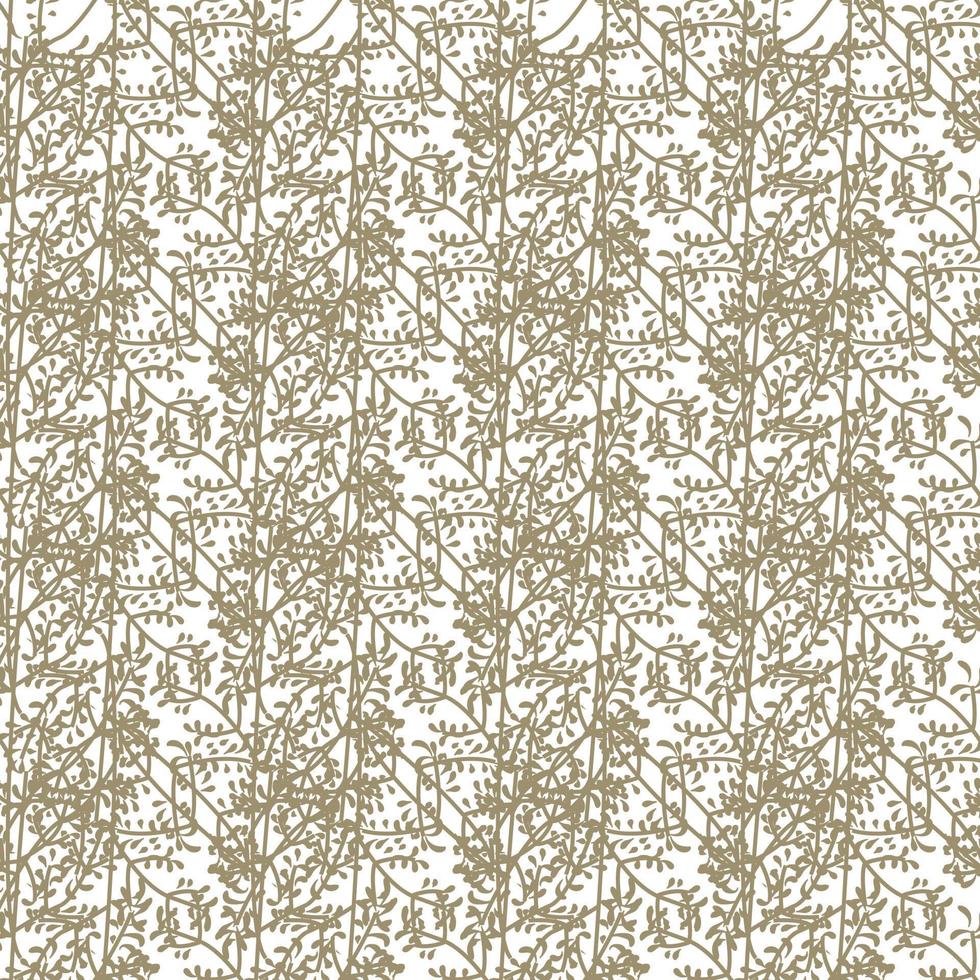 geometrische nahtlose Muster floral mit Blättern in Pastellfarben auf weißem Hintergrund vektor