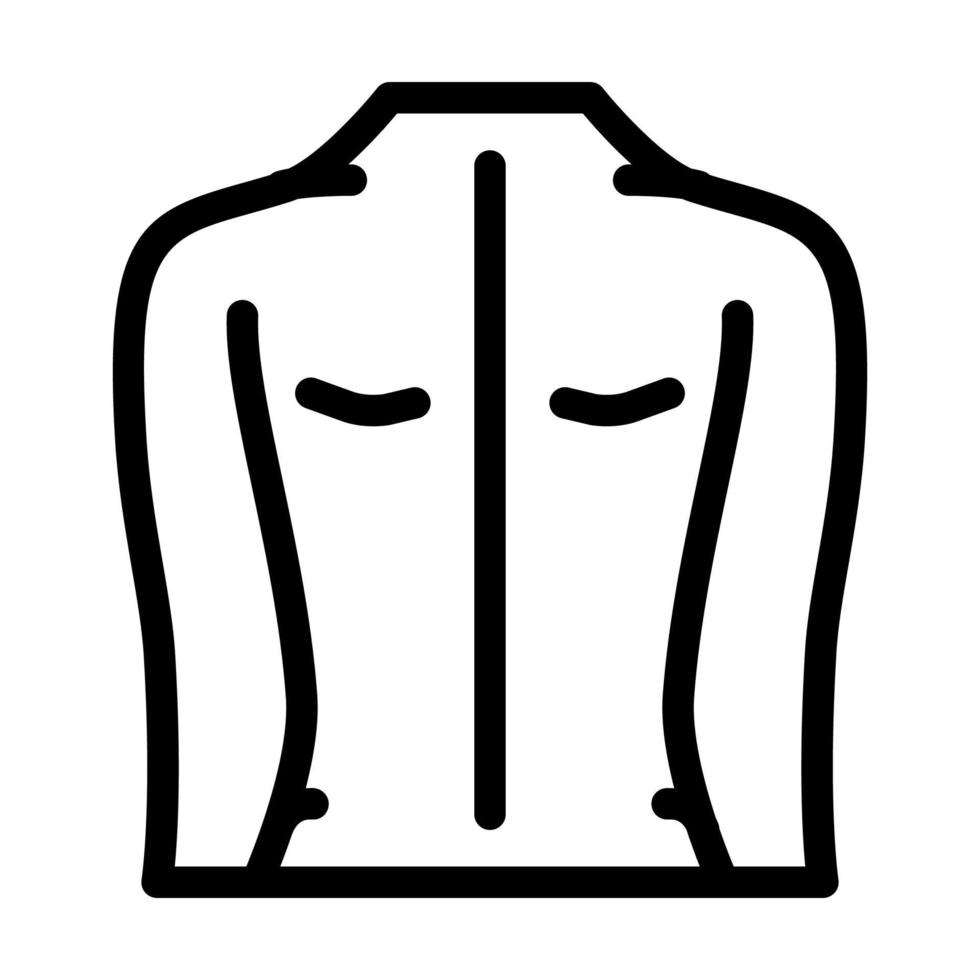 Rückenmassage Linie Symbol Vektor Illustration