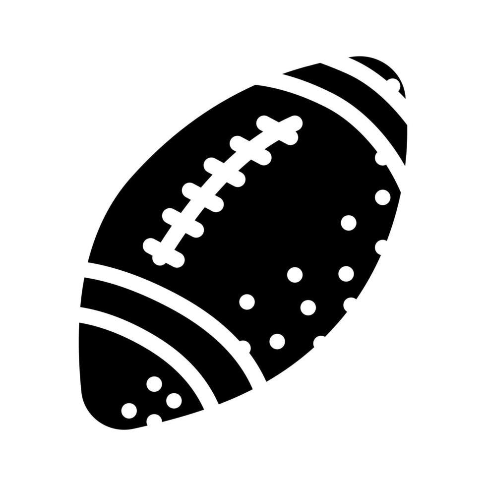 boll amerikansk fotboll spela tillbehör glyph ikon vektorillustration vektor