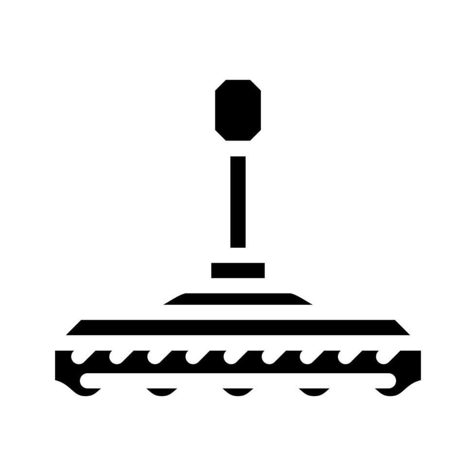 enhet munstycke för bil polering glyph ikon vektor illustration