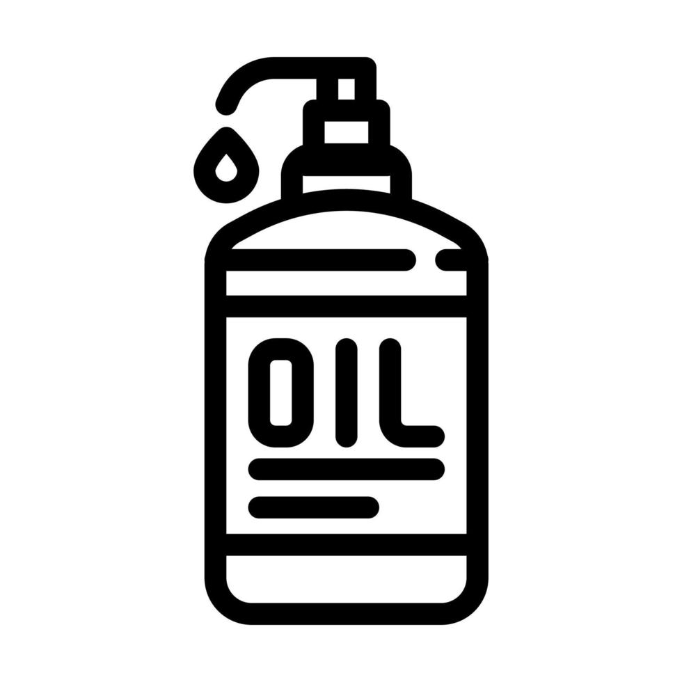 Öl Massage Linie Symbol Vektor Illustration