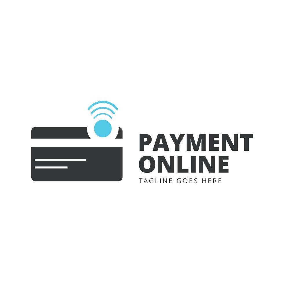 Payment Online-Logo-Design-Vorlage, einfach und einzigartig. perfekt für business, mobil, technik etc. vektor