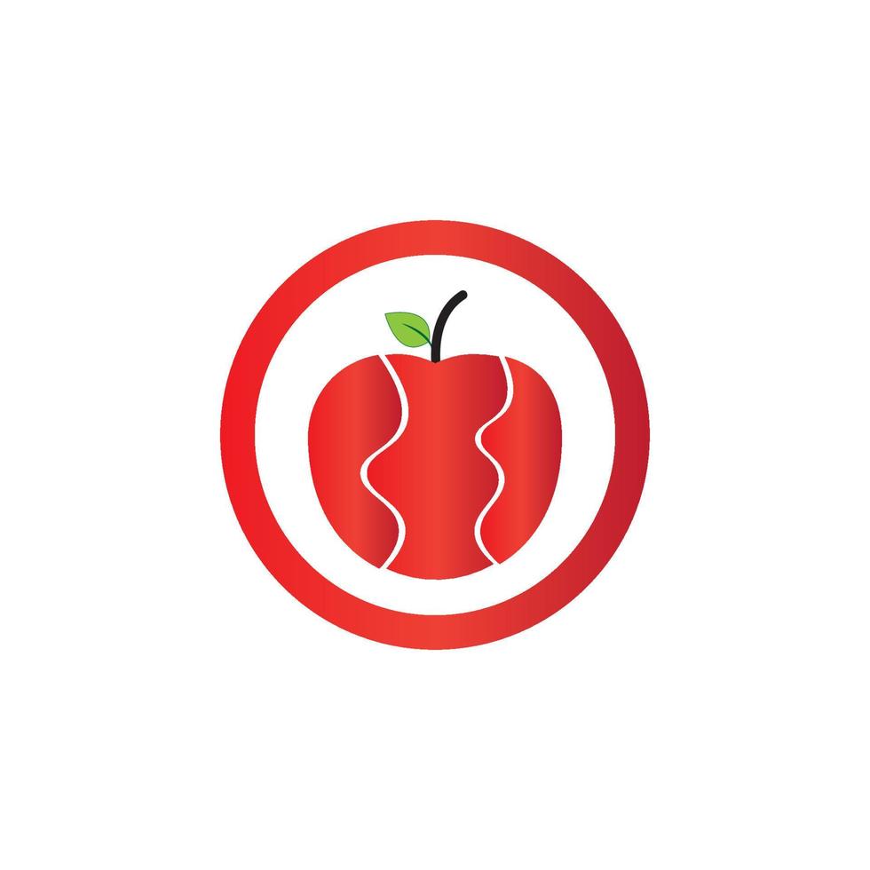 Apfel-Logo-Vektor vektor
