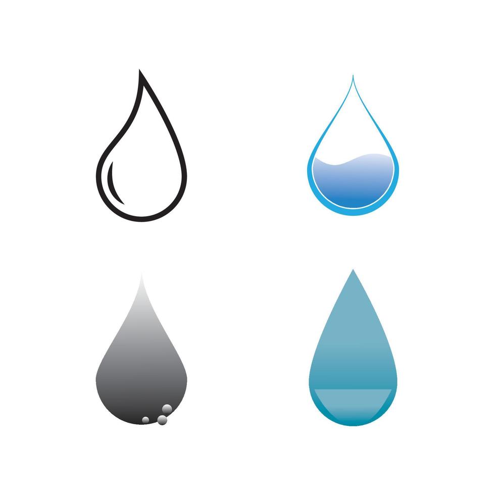 vattendroppe logotyp vektor illustration design