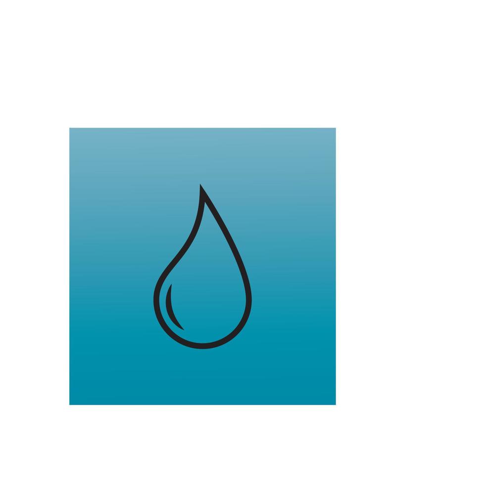 Wassertropfen-Logo-Vektor-Illustration-Design vektor