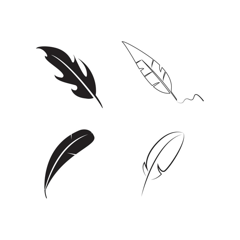 quill logotyp vektor illustration design