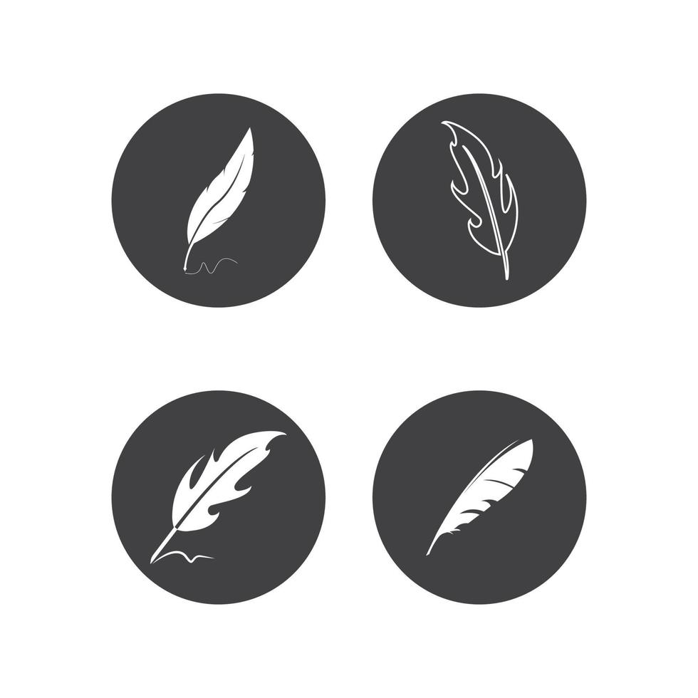 Quill-Logo-Vektor-Illustration-design vektor