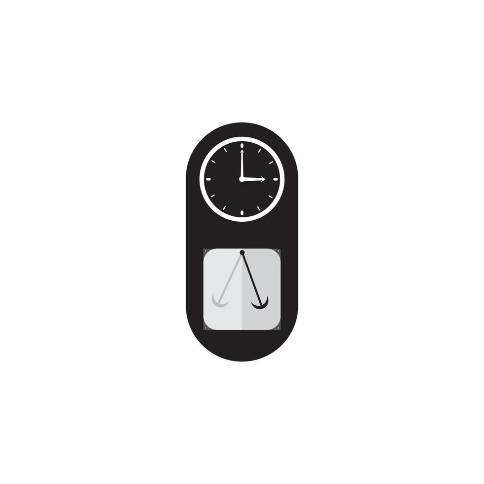 Uhr-Symbol-Vektor-Illustration-design vektor