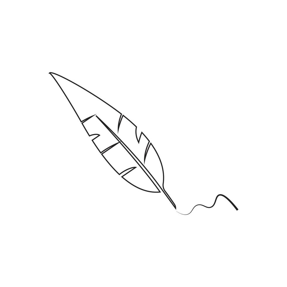 Quill-Logo-Vektor-Illustration-design vektor