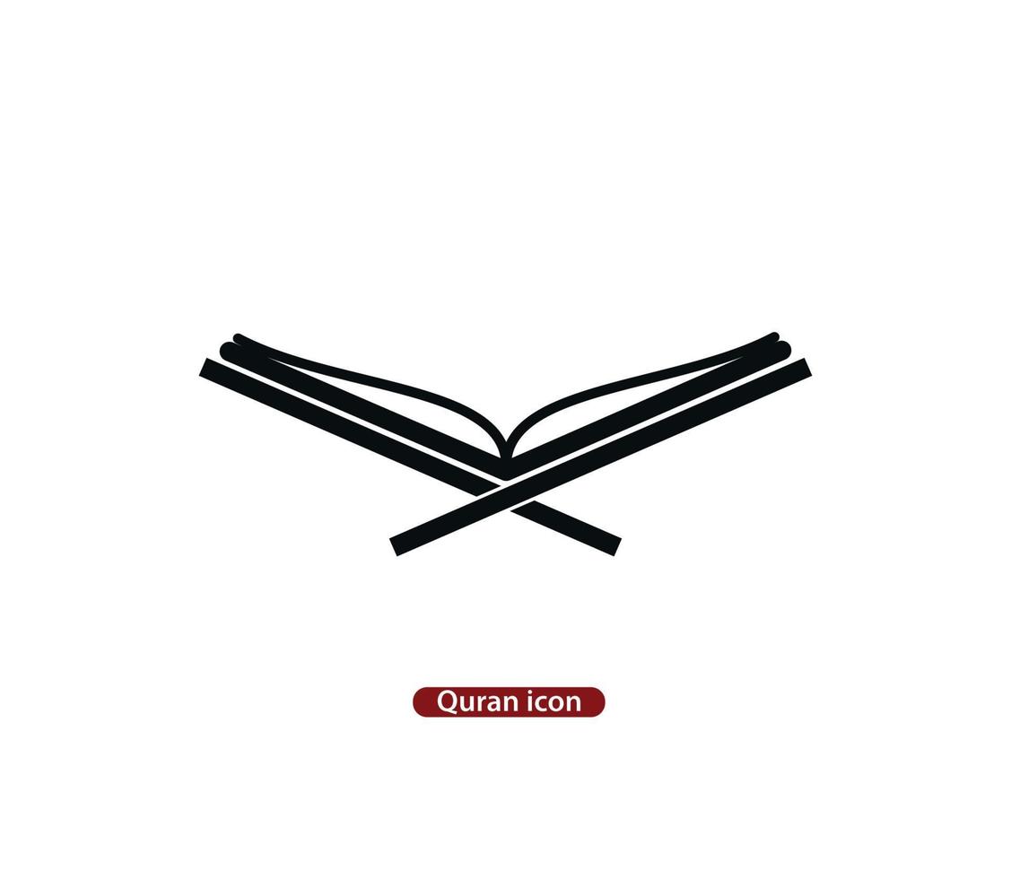 Koran-Symbol-Vektor-Logo-Design-Vorlage vektor
