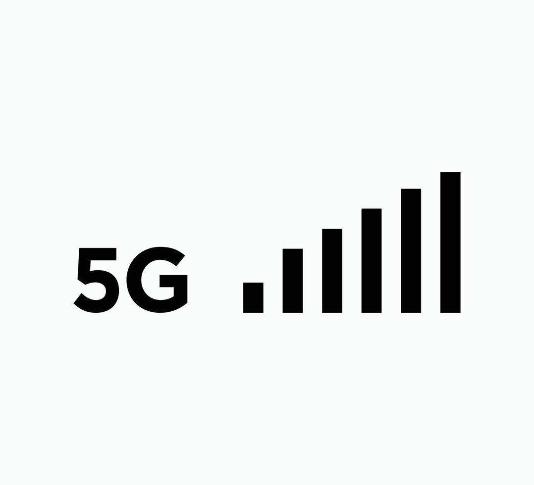 5g Signal Symbol Vektor Logo Vorlage Abbildung flachen Stil