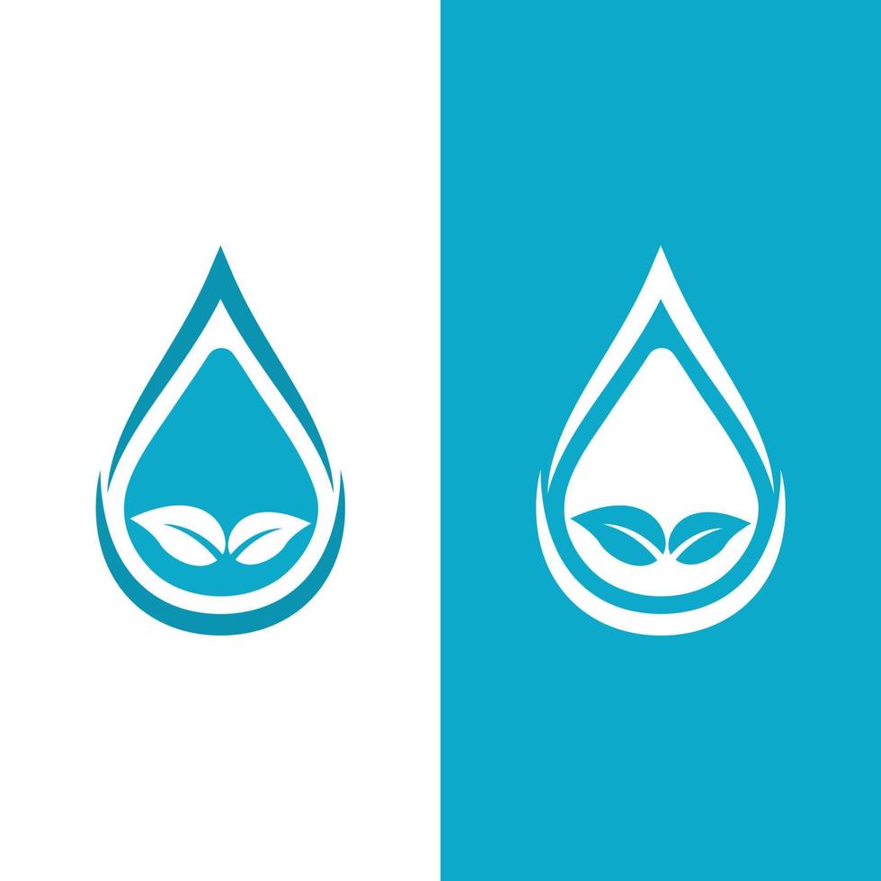 vattendroppe logotyp vektorillustration vektor