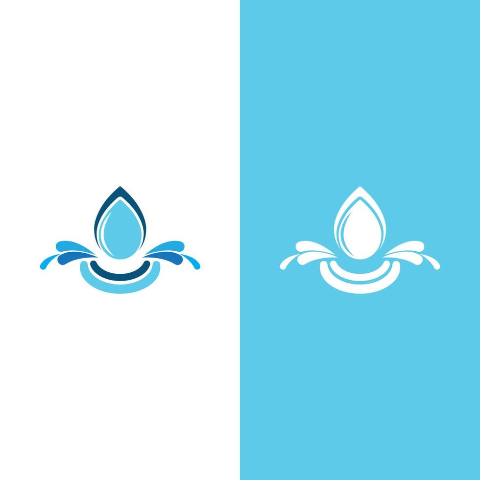 Wassertropfen-Logo-Vektor-Illustration vektor