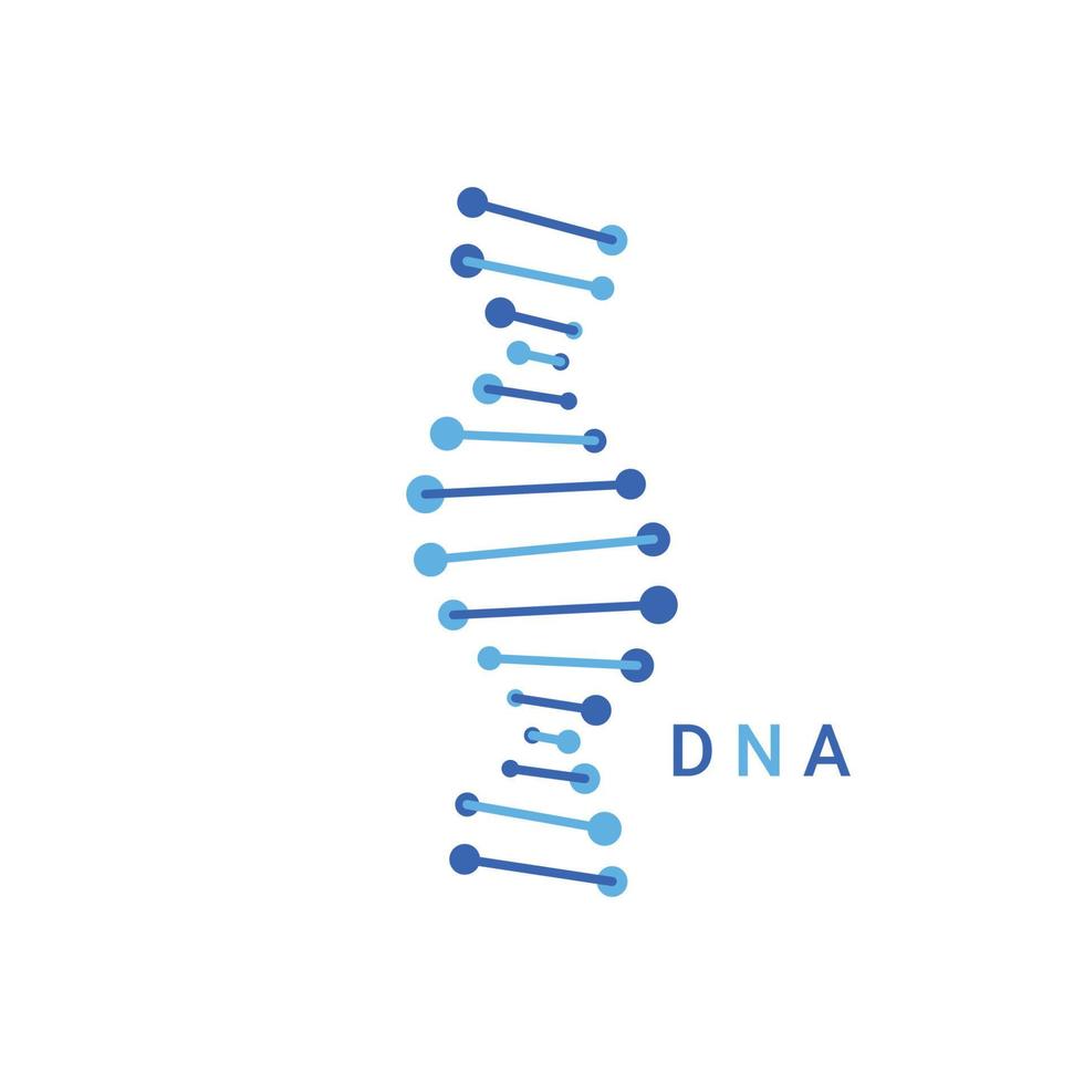 dna-logotypikon. strukturmolekyl. vektor illustration