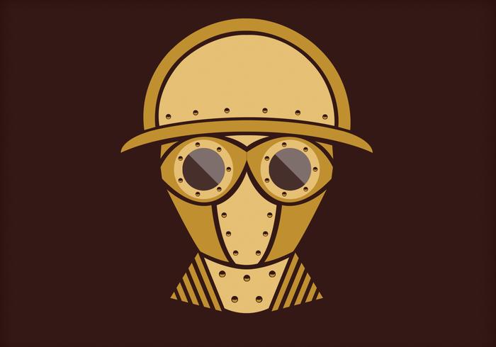 Steampunk Vector Porträtt Tre