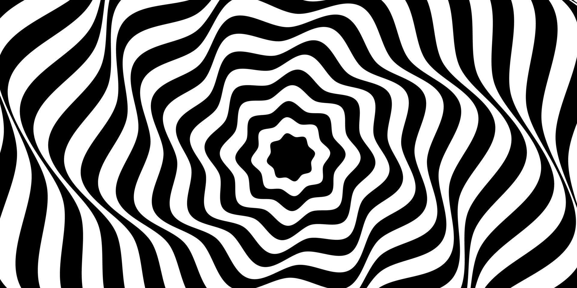 illusion av virvelrörelse. abstrakt op art illustration. vektor konst.