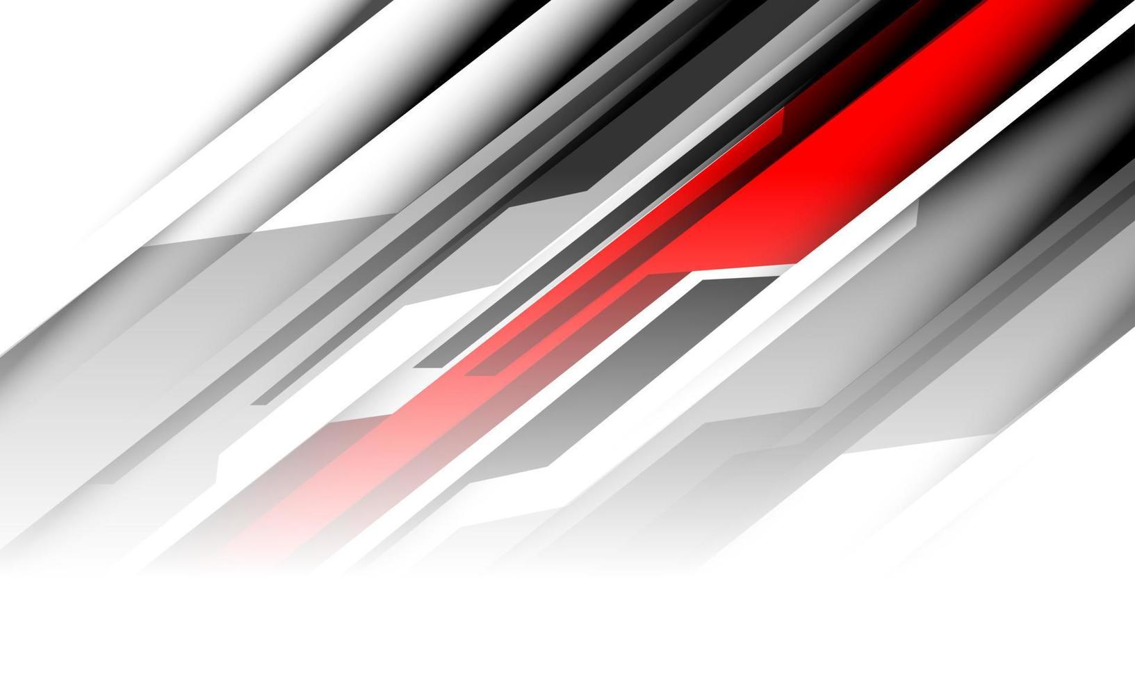 abstrakt rot schwarz grau weiß cyber linie geometrisch cyber futuristisch technologie design moderner vektor