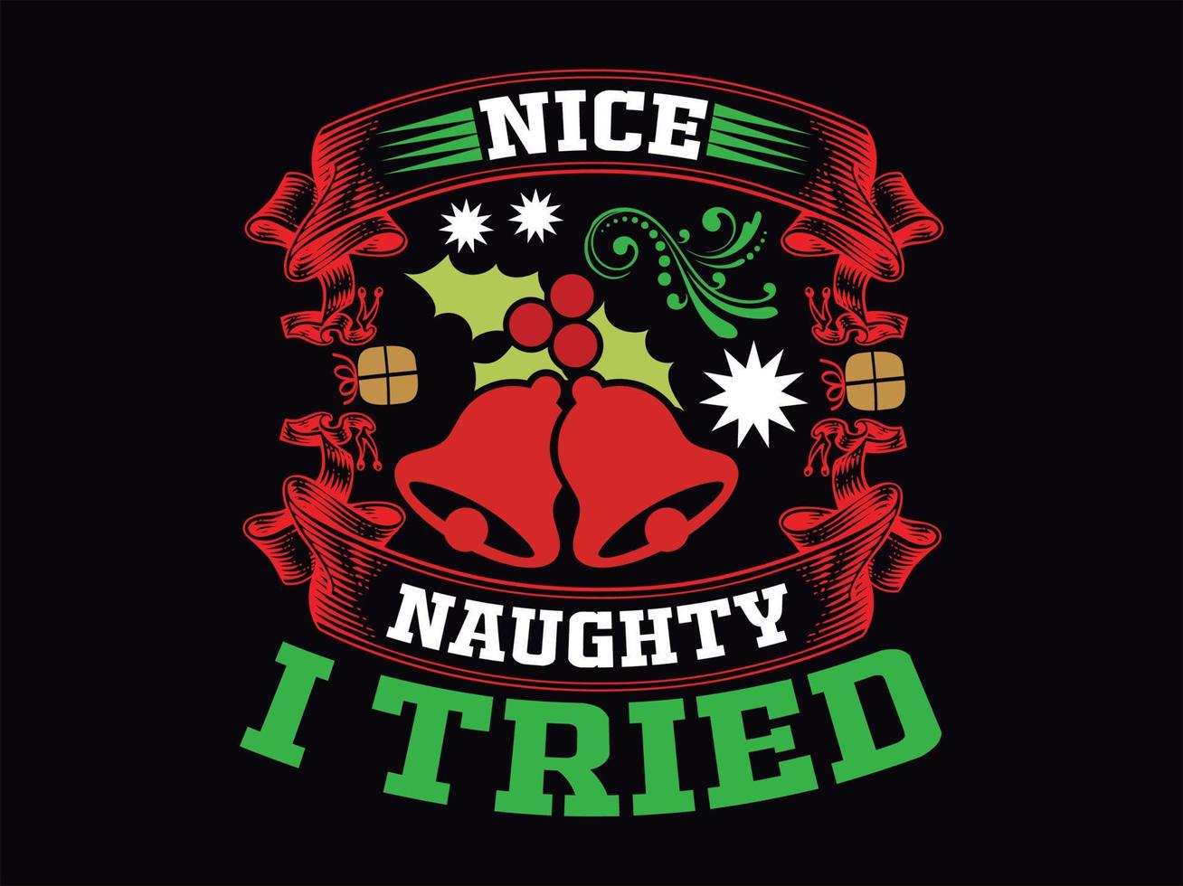 Weihnachts-T-Shirt-Design vektor