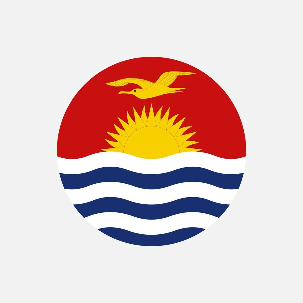 Land Kiribati. Kiribati-Flagge. Vektor-Illustration. vektor